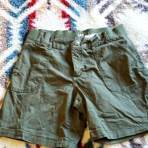 Army green shorts